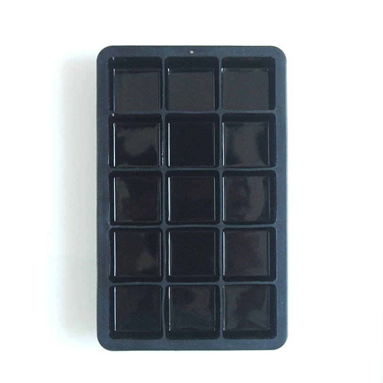 15 caves Stackable mold silicone ice cube tray with lid